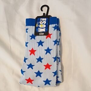Blue and Red Star Casual Socks